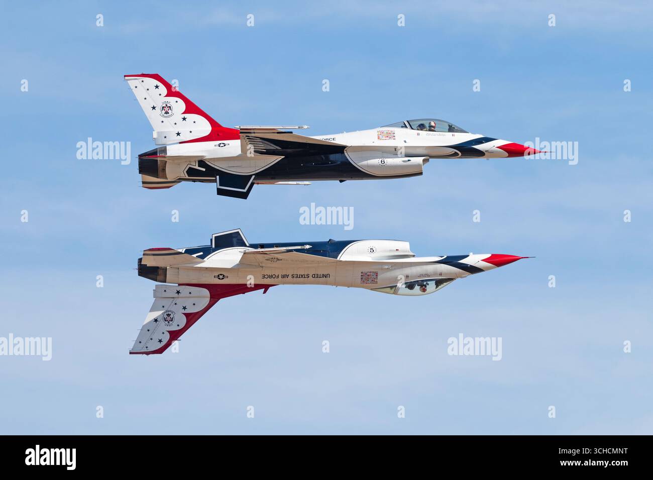 Thunderbirds Jets all'Air Show Foto Stock
