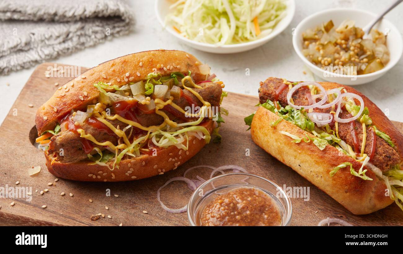 Panini da Hot dog Foto Stock