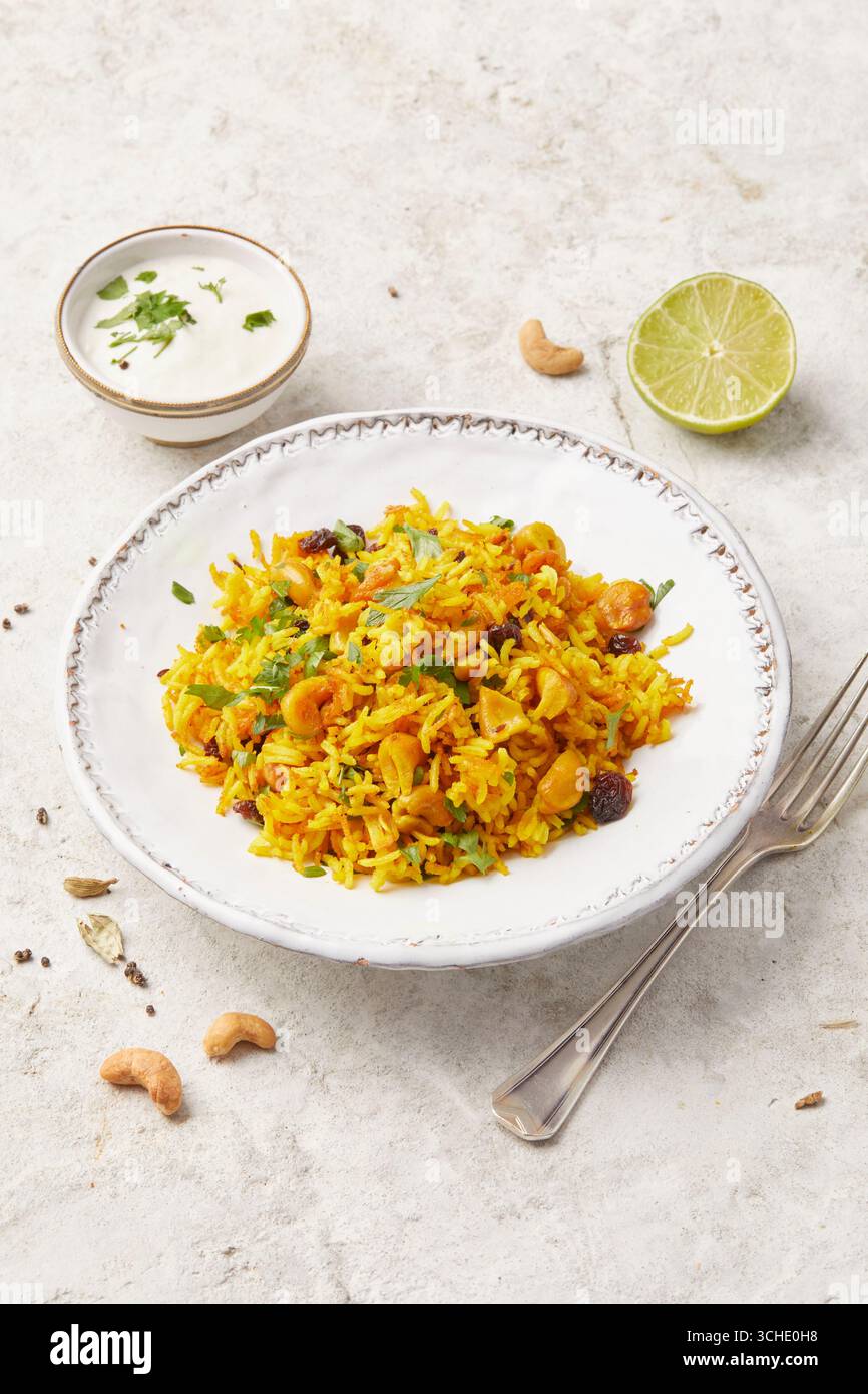 Riso curcuma Foto Stock