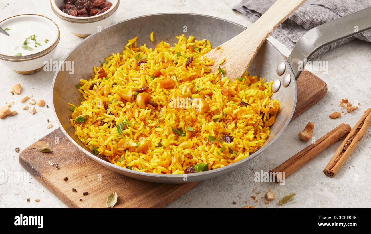 Riso curcuma Foto Stock