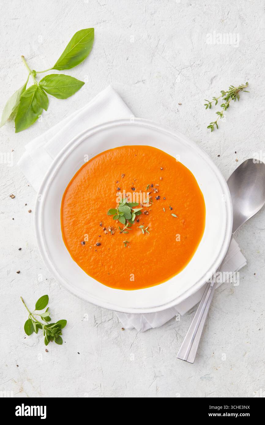 Zuppa di pomodoro Foto Stock