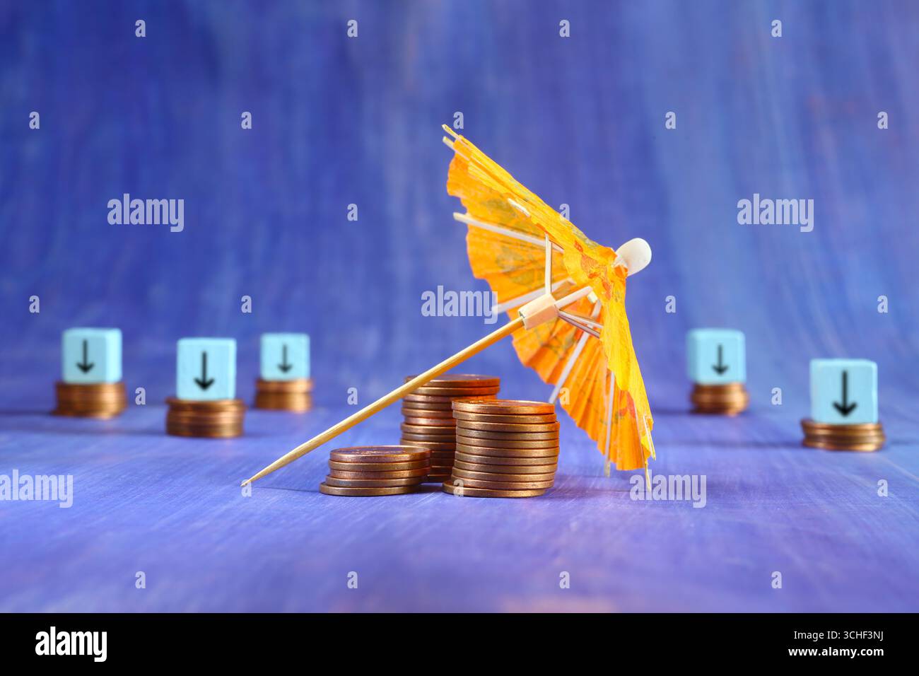 Concetto di business per la crescita finanziaria, la gestione patrimoniale, fare soldi, banche di successo, assicurazioni, consulenza, spazio di copia gratuito Foto Stock