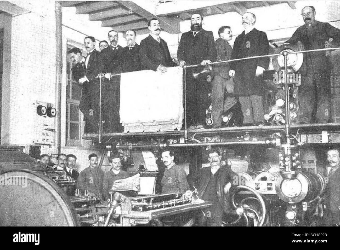 Apertura della stamperia Carlist. Foto Stock