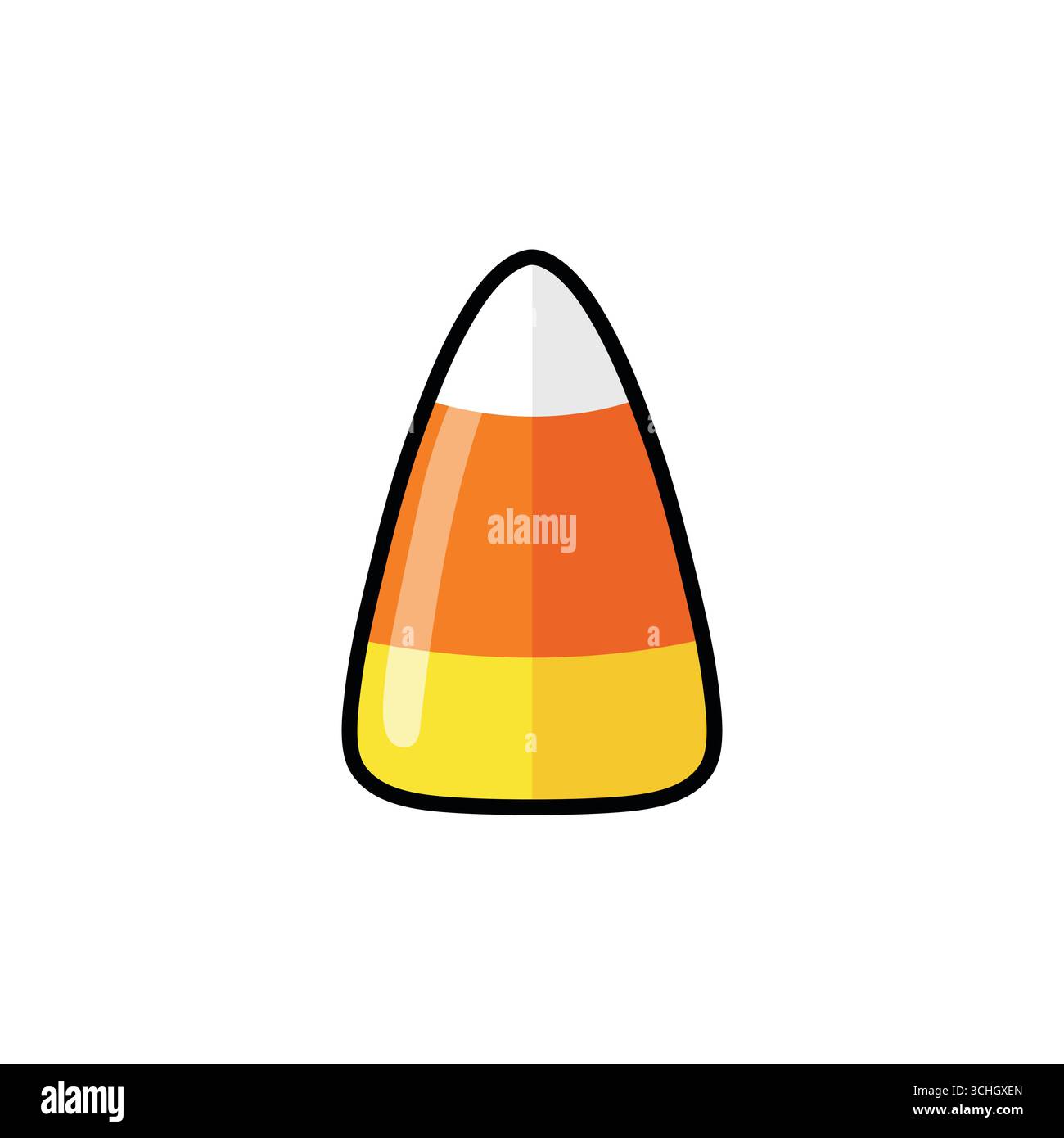 Classico mais caramelle di Halloween con tre colori una semplice illustrazione vettoriale Illustrazione Vettoriale