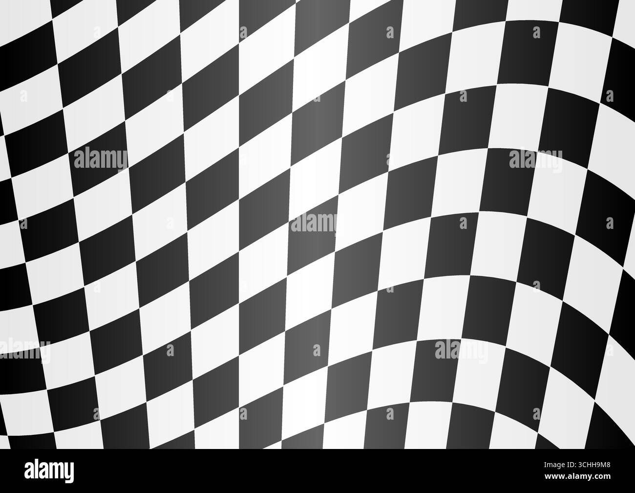 Sfondo pista da corsa. Bandiera a scacchi da corsa. Concetto di corse automobilistiche. Illustrazione vettoriale. Illustrazione Vettoriale