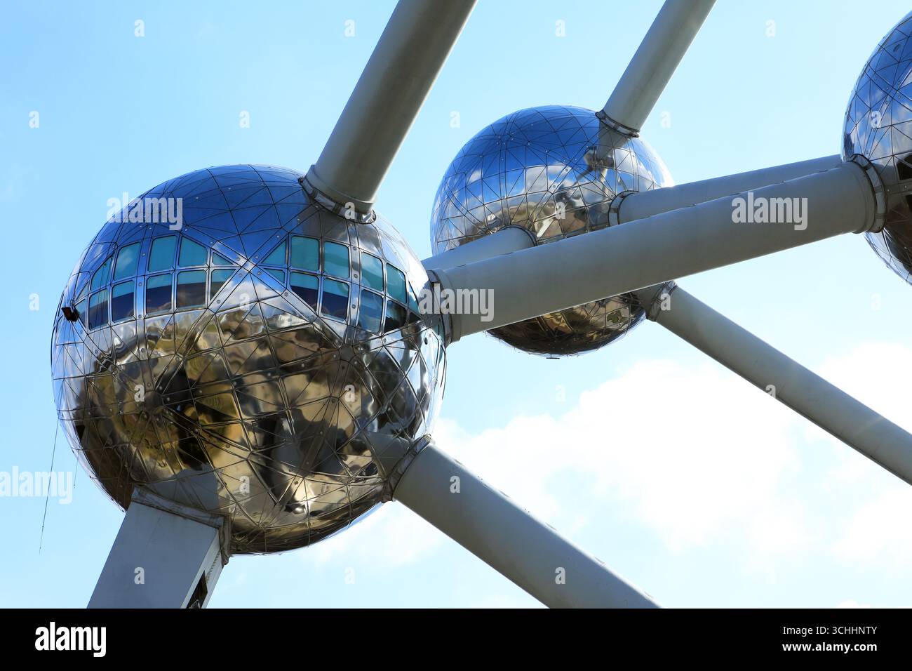 Atomium di Bruxelles, in Belgio Foto Stock