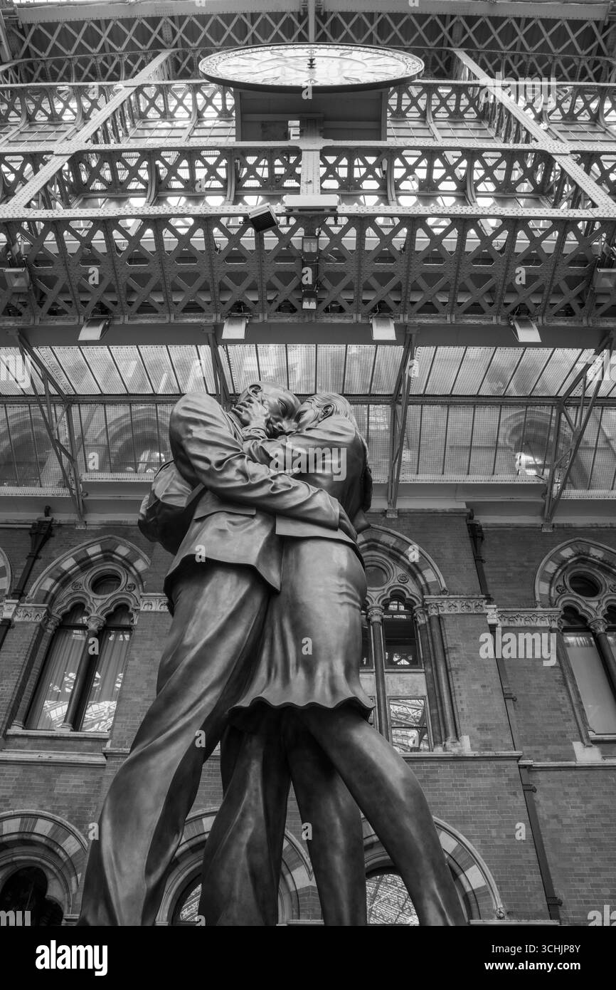 La stazione di St Pancras, London, Regno Unito Foto Stock