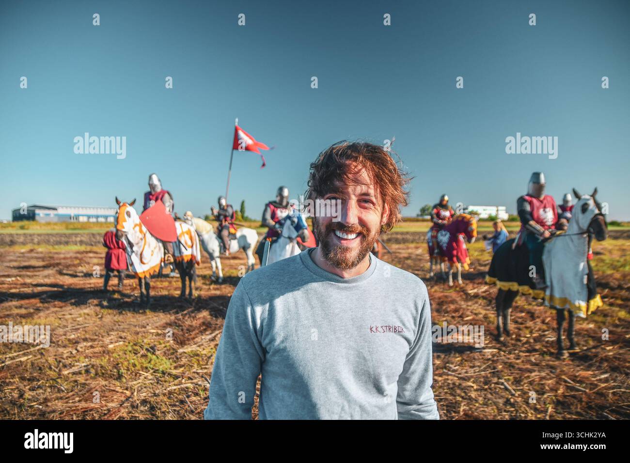 Petar Strugar, attore serbo e conduttore televisivo. Foto Stock