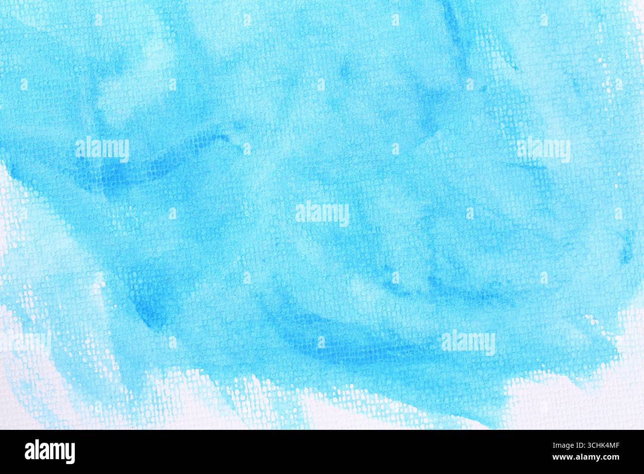 Pennello blu ad acquerello sullo sfondo bianco della carta artistica per la progettazione nel vostro concetto di lavoro. Foto Stock