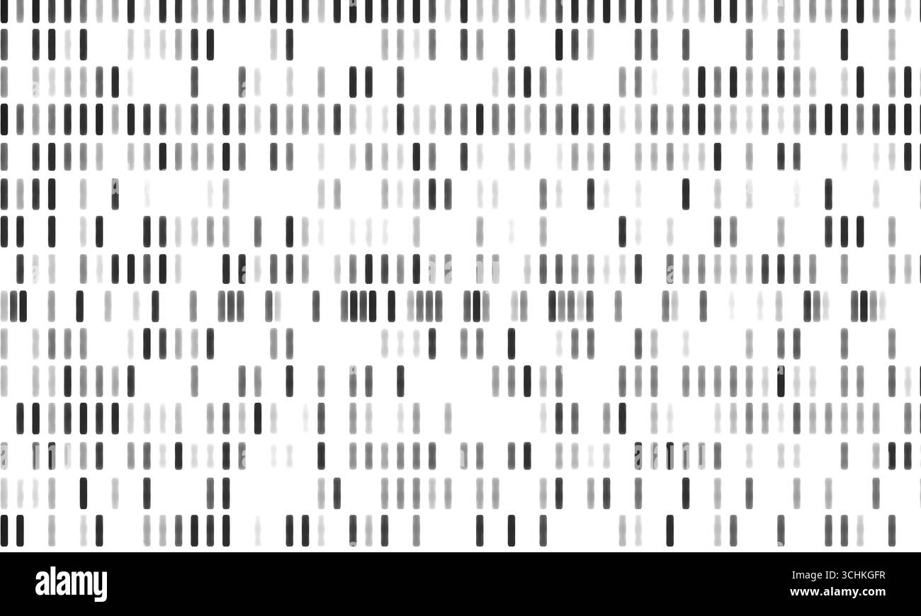 Schemi del DNA, analisi genetica, gel di sequenziamento del DNA, struttura del genoma. Schemi del DNA, screening genetico, sequenziamento del DNA, scienza genomica e analisi genetica. Test del DNA, cromosoma, clonazione, modificazione genetica, esperimento scientifico. Science032s01 DNA sequence Foto Stock