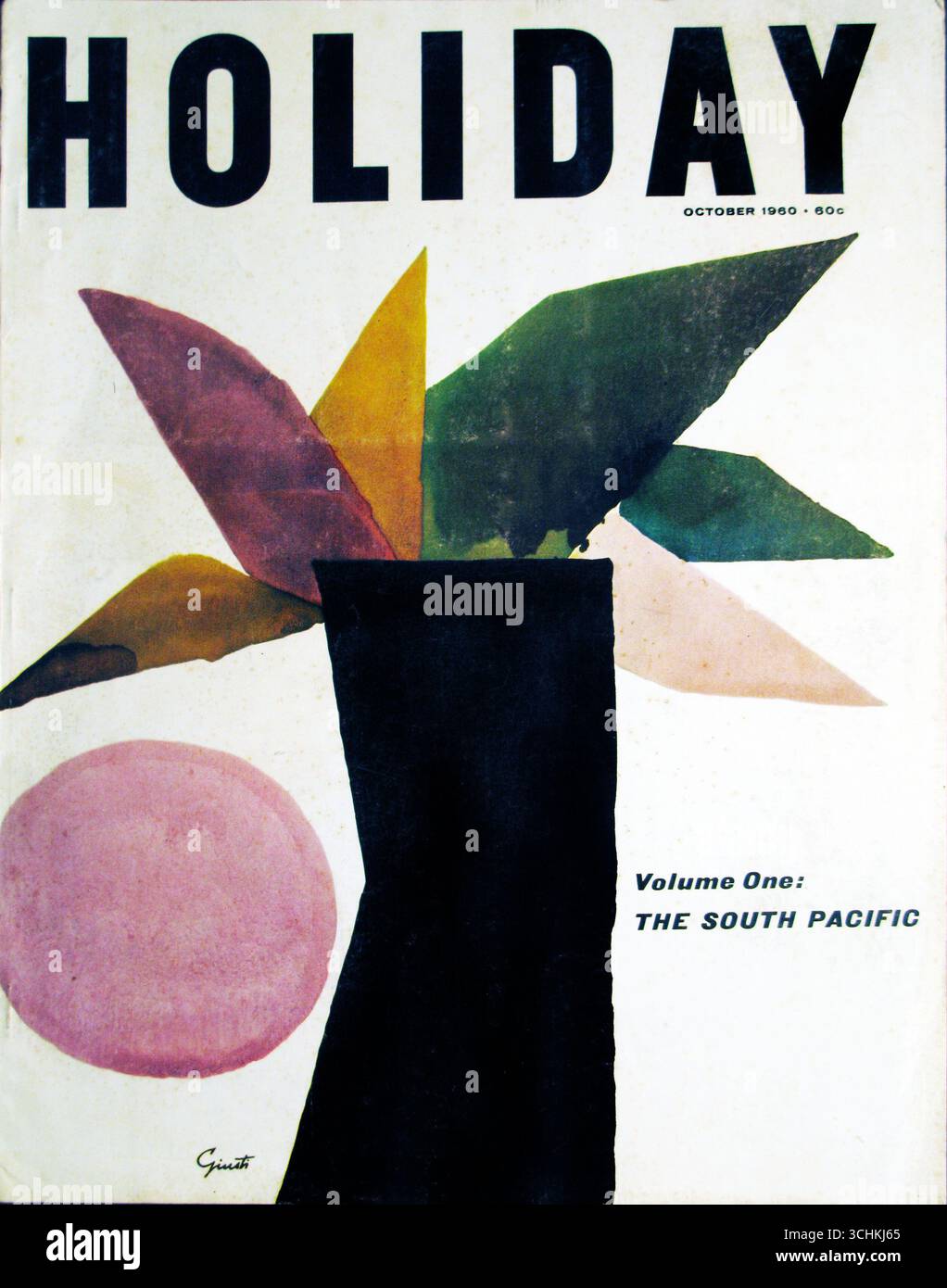 Copertine delle riviste di viaggi natalizi Foto Stock