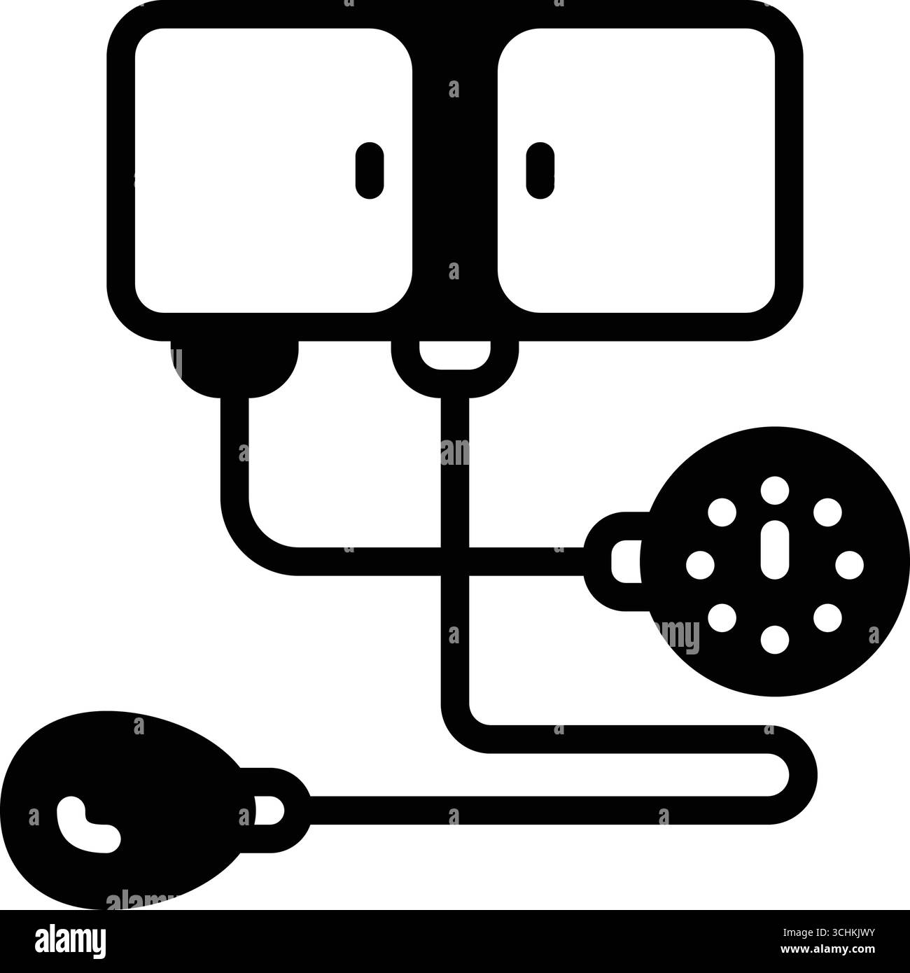 Icona per la misurazione della pressione, pressione Illustrazione Vettoriale