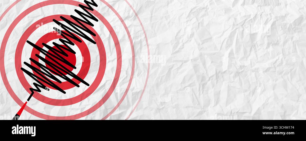 Sismogramma per la misurazione sismica. Foto Stock