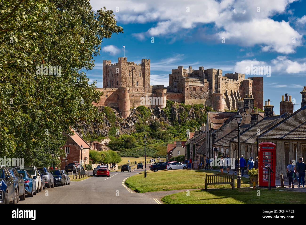 Il castello di Bamburgh Northumberland Foto Stock