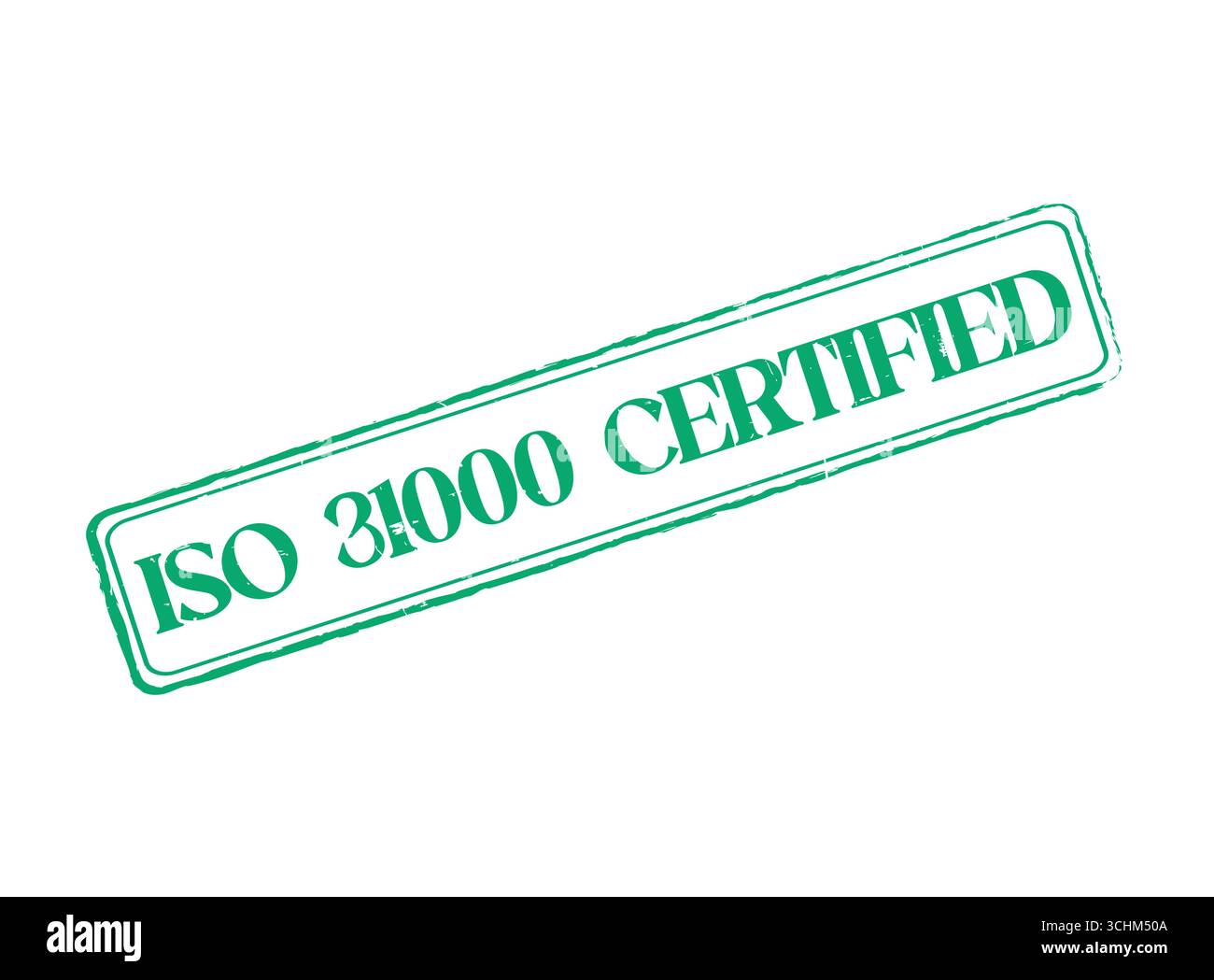 Una guarnizione in gomma certificata ISO 31000 con profilo e testo Illustrazione Vettoriale Una guarnizione in gomma certificata ISO 31000 con profilo e testo Illustrazione Vettoriale