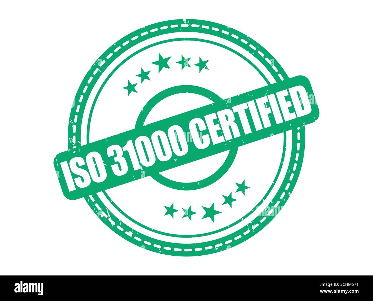 Una guarnizione in gomma certificata ISO 31000 con bordo a stella Illustrazione Vettoriale Una guarnizione in gomma certificata ISO 31000 con bordo a stella Illustrazione Vettoriale