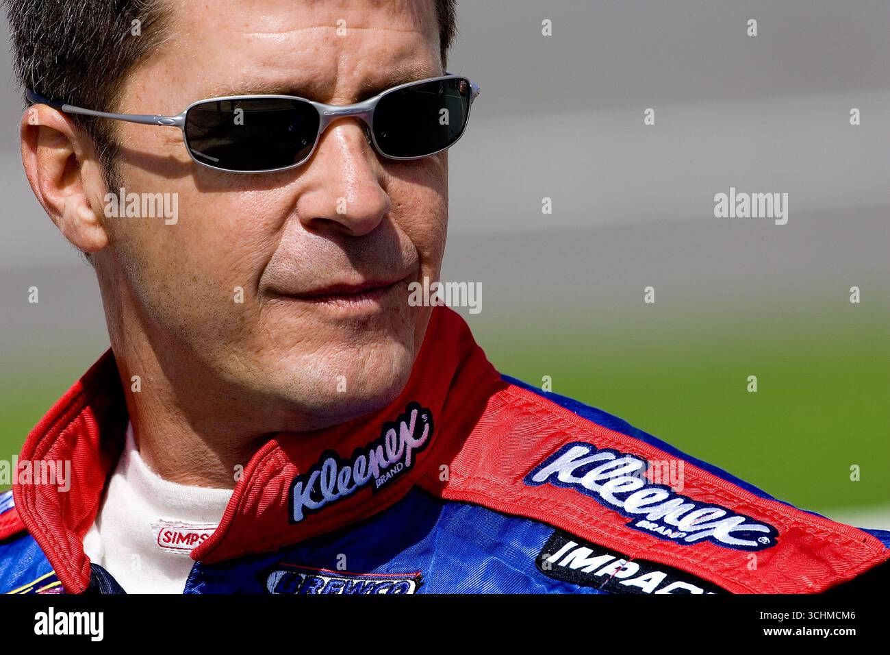 18 agosto 2007 - Brooklyn, mi, Stati Uniti: Ward Burton aspetta di qualificarsi al Michigan International Speedway per la corsa della NBS Carfax 250 a Brooklyn, mi. Foto Stock