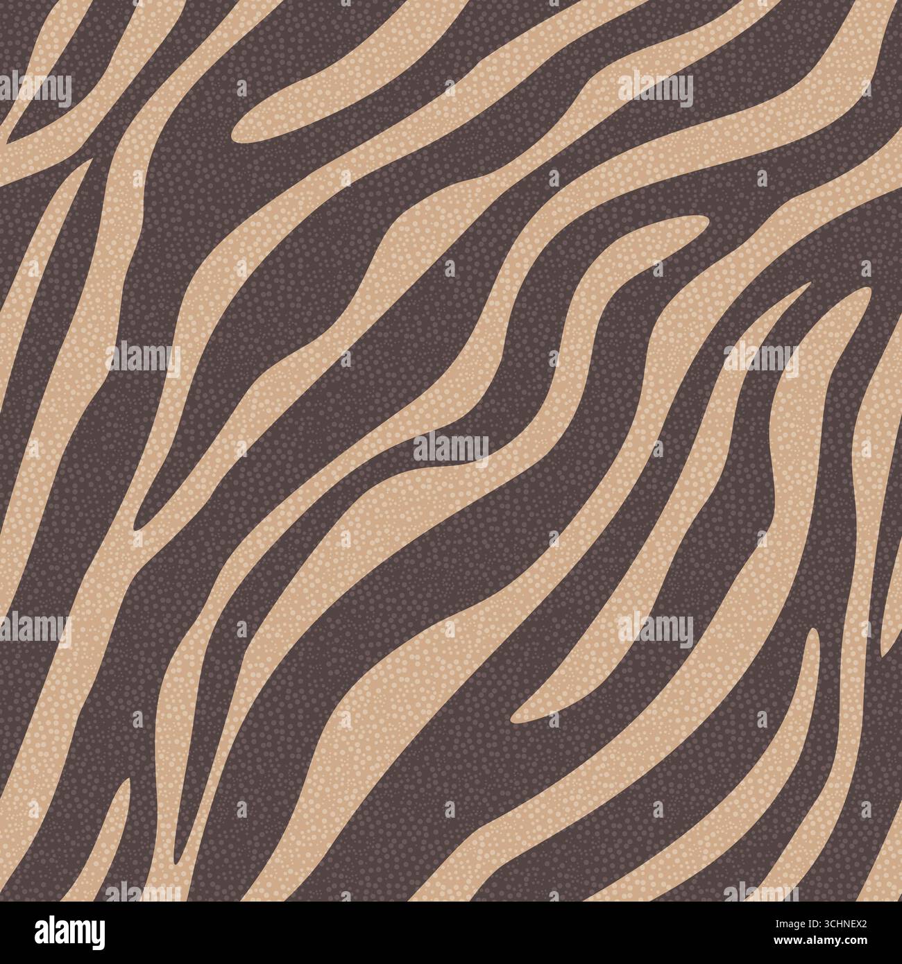 Motivo senza cuciture con stampa zebra, strisce animali sulla trama del tessuto Illustrazione Vettoriale