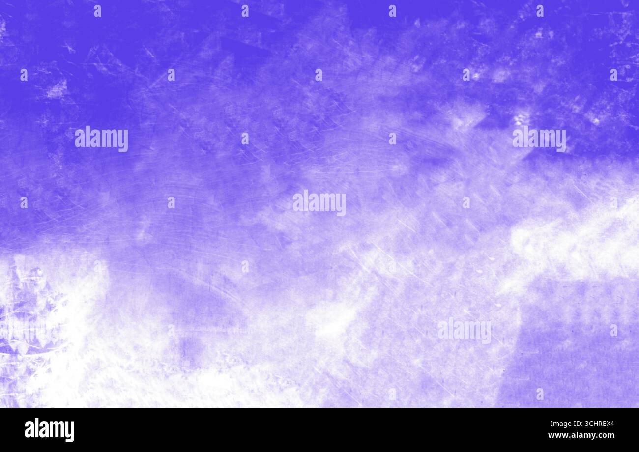 Sfondo grunge viola e bianco con una texture dinamica, perfetto per aggiungere profondità e interesse visivo ai progetti Foto Stock