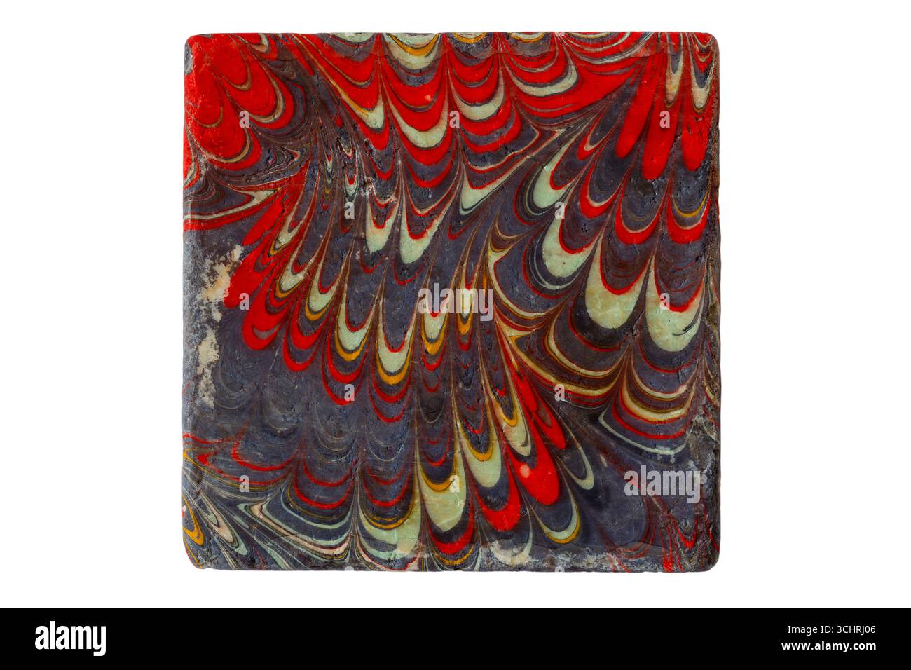 Piastrelle decorative turche di Istanbul isolate su sfondo bianco Foto Stock