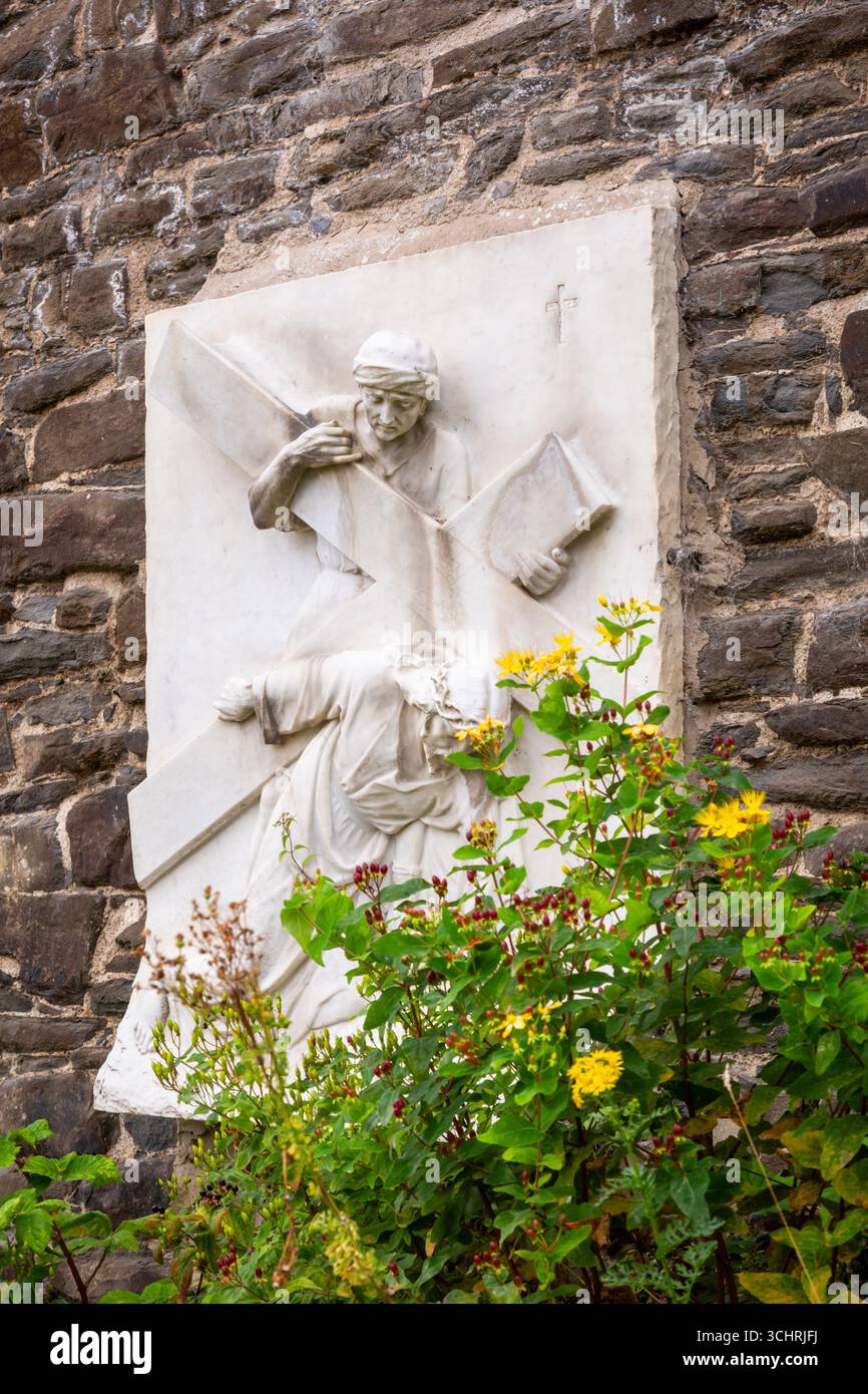 Scultura in rilievo in marmo delle ultime ore di Cristo. REGNO UNITO Foto Stock