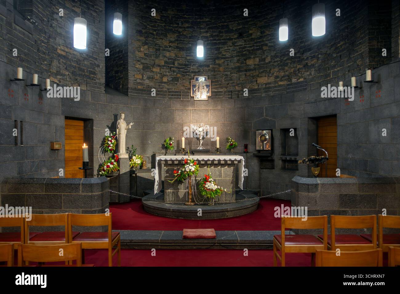 Nostra Signora di Beauraing / Notre-Dame de Beauraing santuario cappella del luogo di pellegrinaggio e santuario mariano a Beauraing, provincia di Namur, Belgio Foto Stock