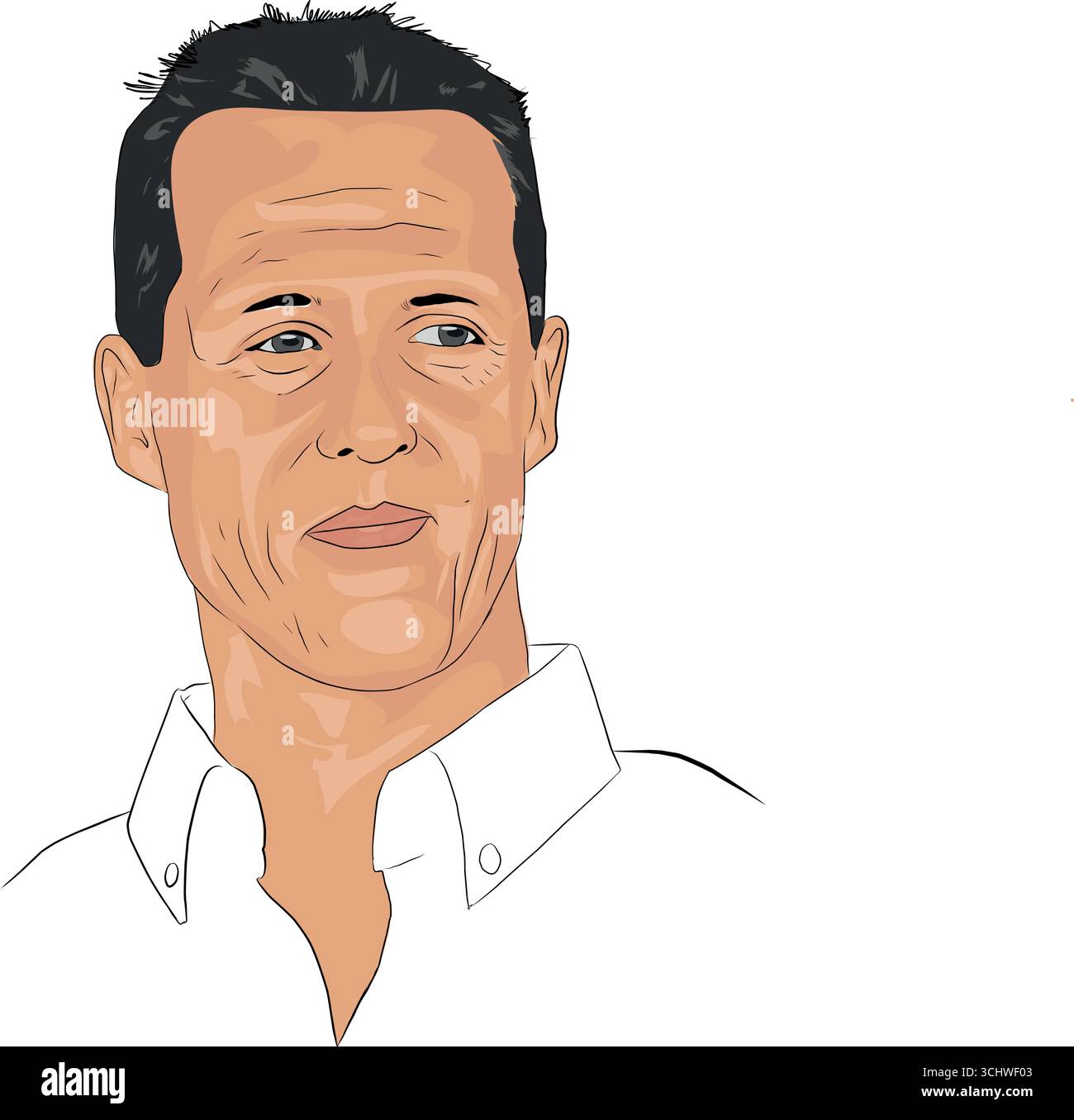 Ritratto del driver Master Jet più veloce Illustrazione Vettoriale