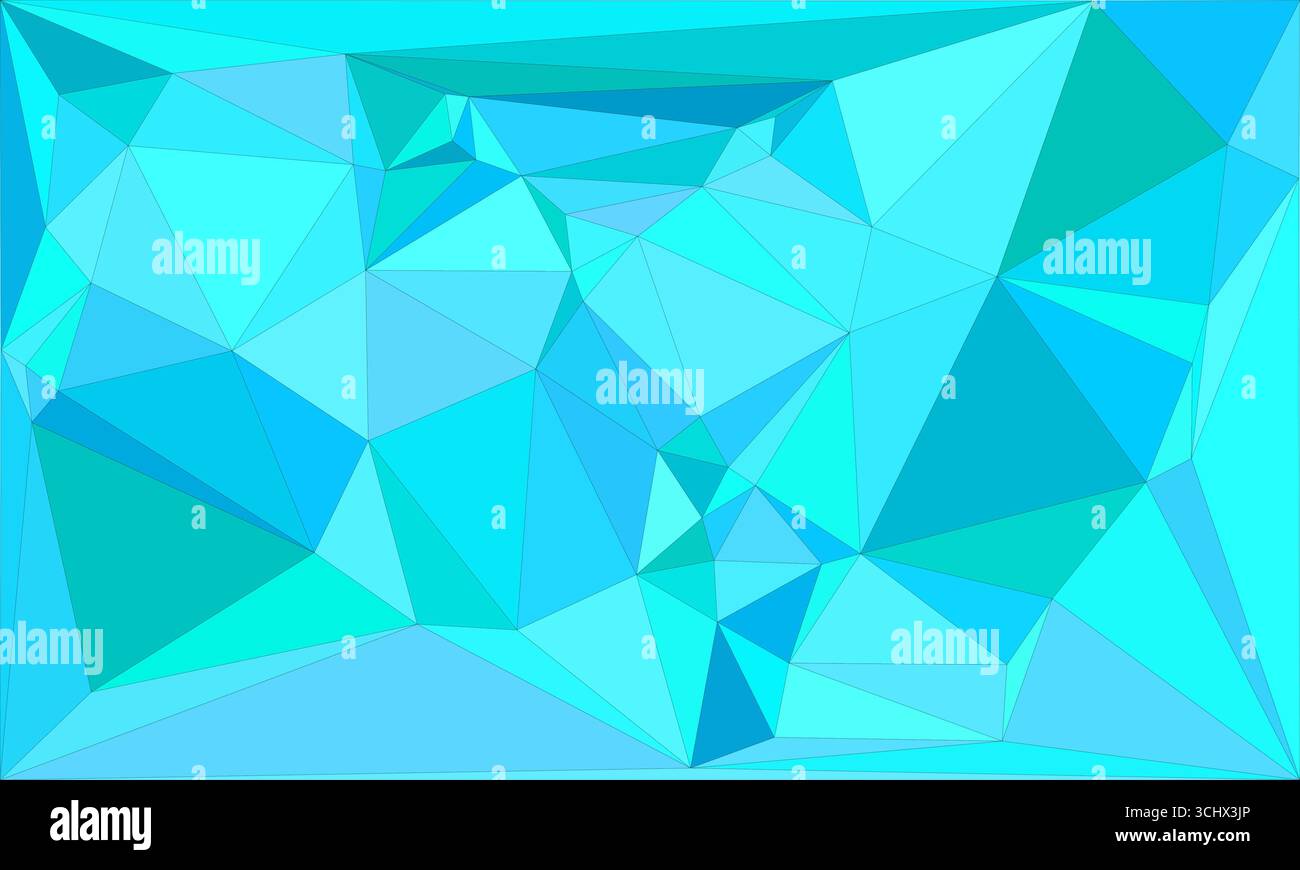 Mosaico poligonale con sfondo geometrico astratto a colori sfumati. Design con basso background in polietilene. Tecnologia a basso fondo in polietilene. Moderno e alla moda Illustrazione Vettoriale