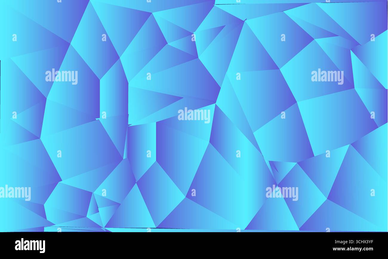 Mosaico poligonale con sfondo geometrico astratto a colori sfumati. Design con basso background in polietilene. Tecnologia a basso fondo in polietilene. Moderno e alla moda Illustrazione Vettoriale