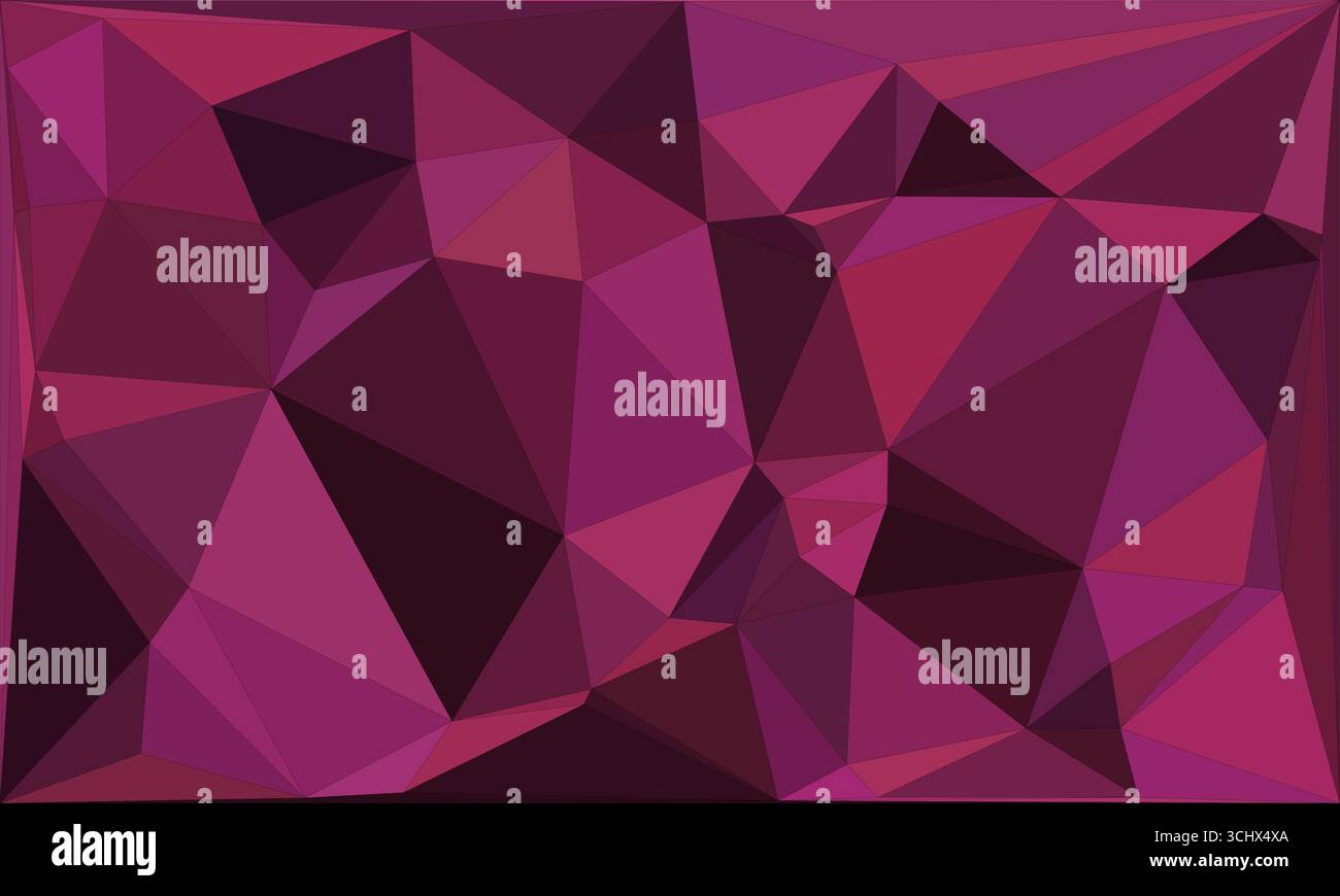 Mosaico poligonale con sfondo geometrico astratto a colori sfumati. Design con basso background in polietilene. Tecnologia a basso fondo in polietilene. Moderno e alla moda Illustrazione Vettoriale