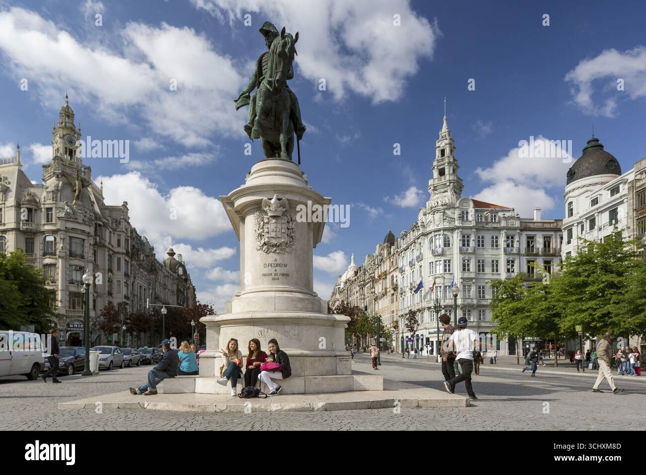 Oporto, quartiere di Porto, Portogallo, Europa, vista aerea, vista a volo d'uccello, viaggi, viaggi fotografici Foto Stock