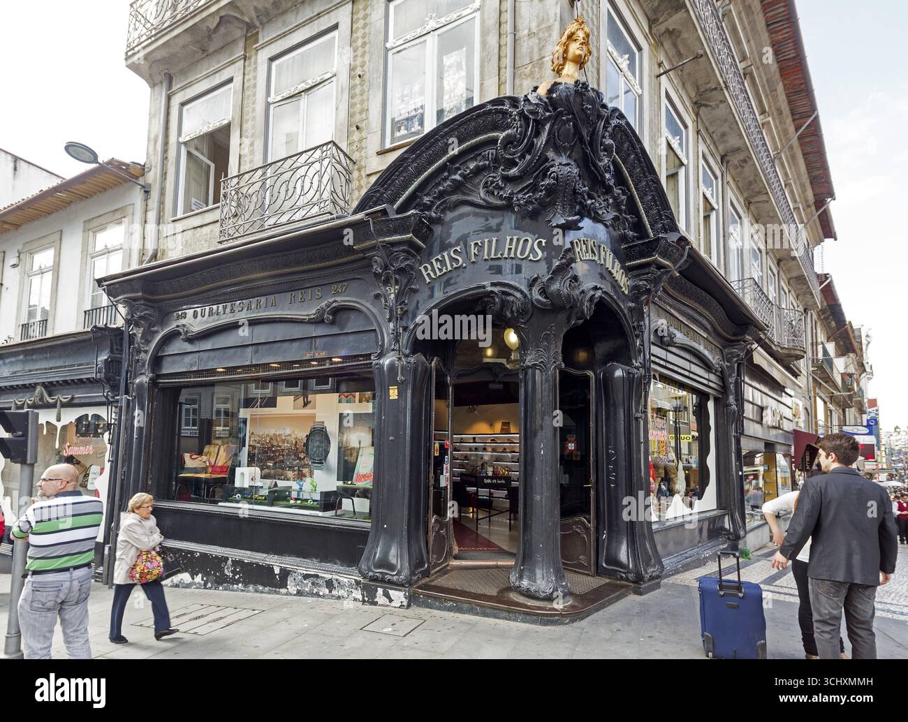 Oporto, quartiere di Porto, Portogallo, Europa, vista aerea, vista a volo d'uccello, viaggi, viaggi fotografici Foto Stock