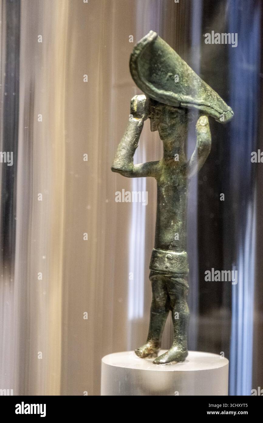 Sardegna, figure storiche e opere d'arte esposte nel museo archeologico, Museo Archeologico Nazionale, Cagliari, Europa, città metropolitana Foto Stock