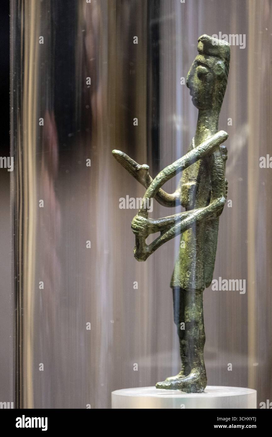 Sardegna, figure storiche e opere d'arte esposte nel museo archeologico, Museo Archeologico Nazionale, Cagliari, Europa, città metropolitana Foto Stock