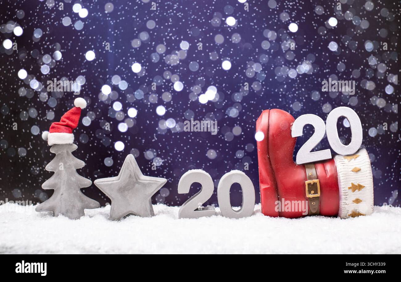 Decorazioni natalizie 2020 Foto Stock