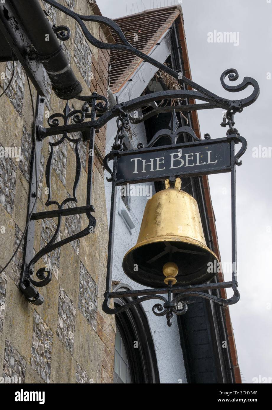 The Bell - a JD Wetherspoon Public House - Salisbury Road, Amesbury, Salisbury, Wiltshire, Inghilterra, REGNO UNITO Foto Stock