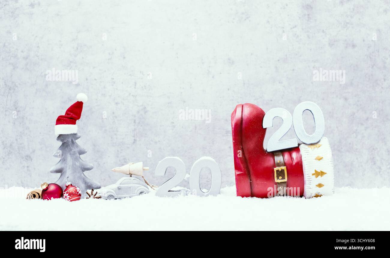 Decorazioni natalizie 2020 Foto Stock