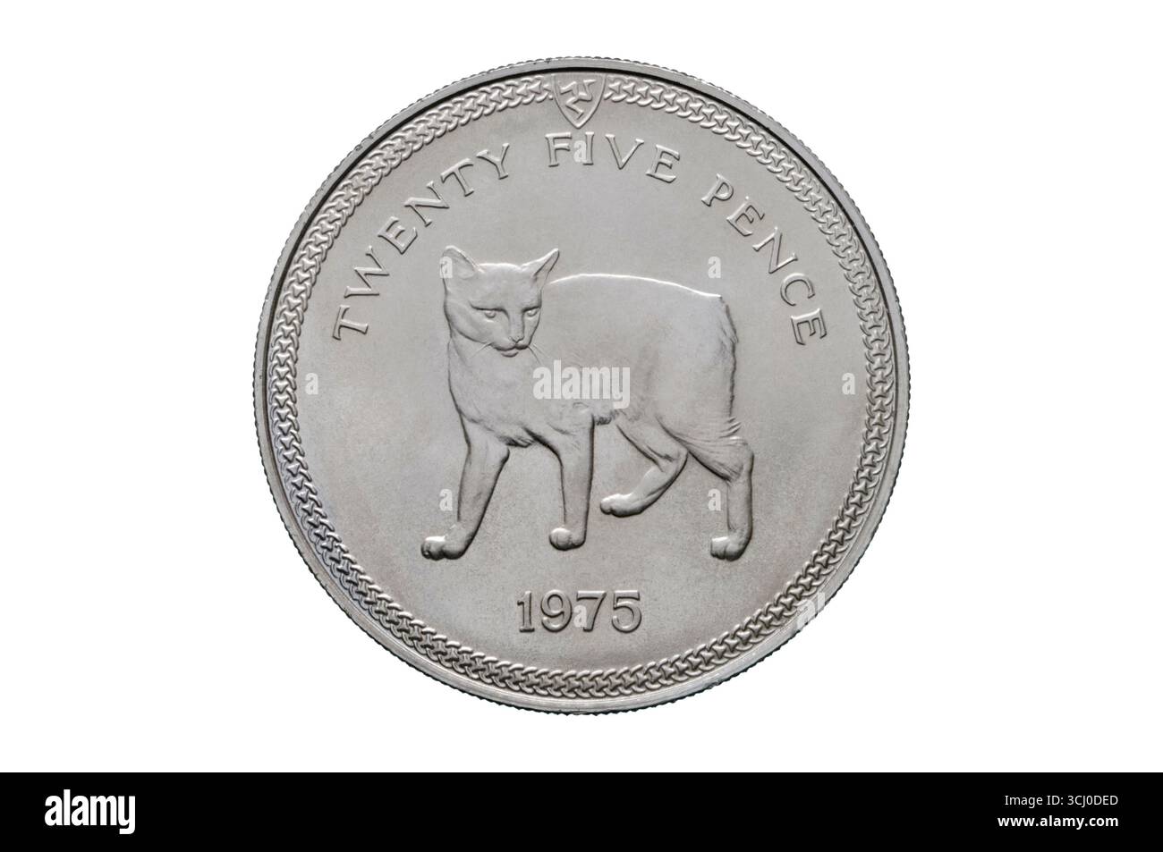 Isola di Man Twenty Five Pence Foto Stock