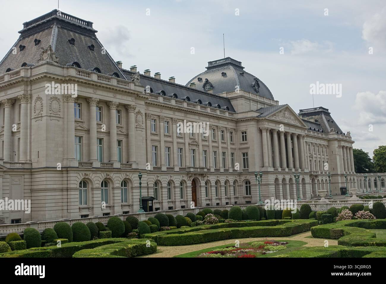 Il Palazzo reale nel centro di Bruxelles, vicino al quartiere europeo Foto Stock