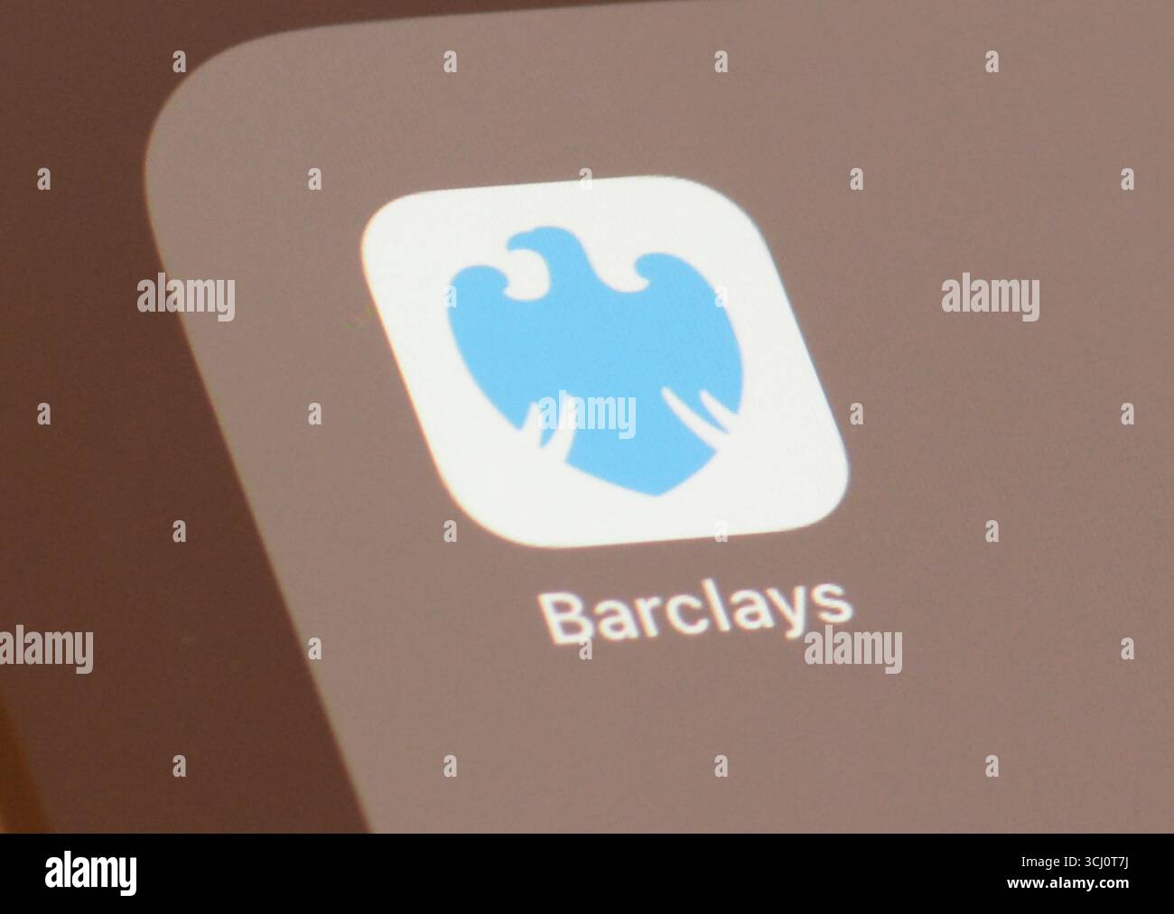 App per smartphone Barclays Bank - Barclays PLC è una banca universale multinazionale britannica Foto Stock