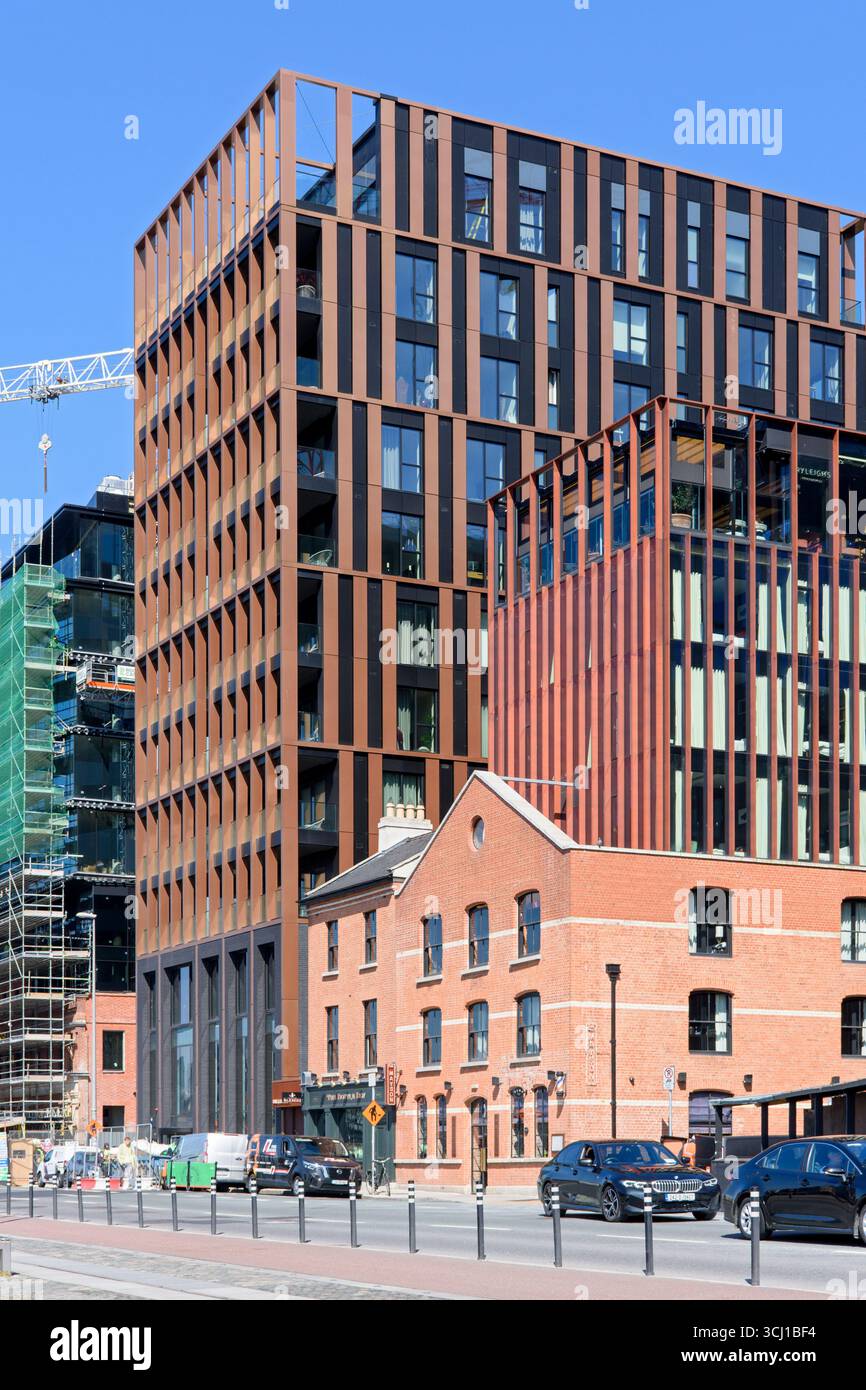 L'Unit 1 Dublin Landings Building, North Wall Quay, Dublino, Irlanda. Architetto: Arrow Architects, Copenhagen 2018. Foto Stock