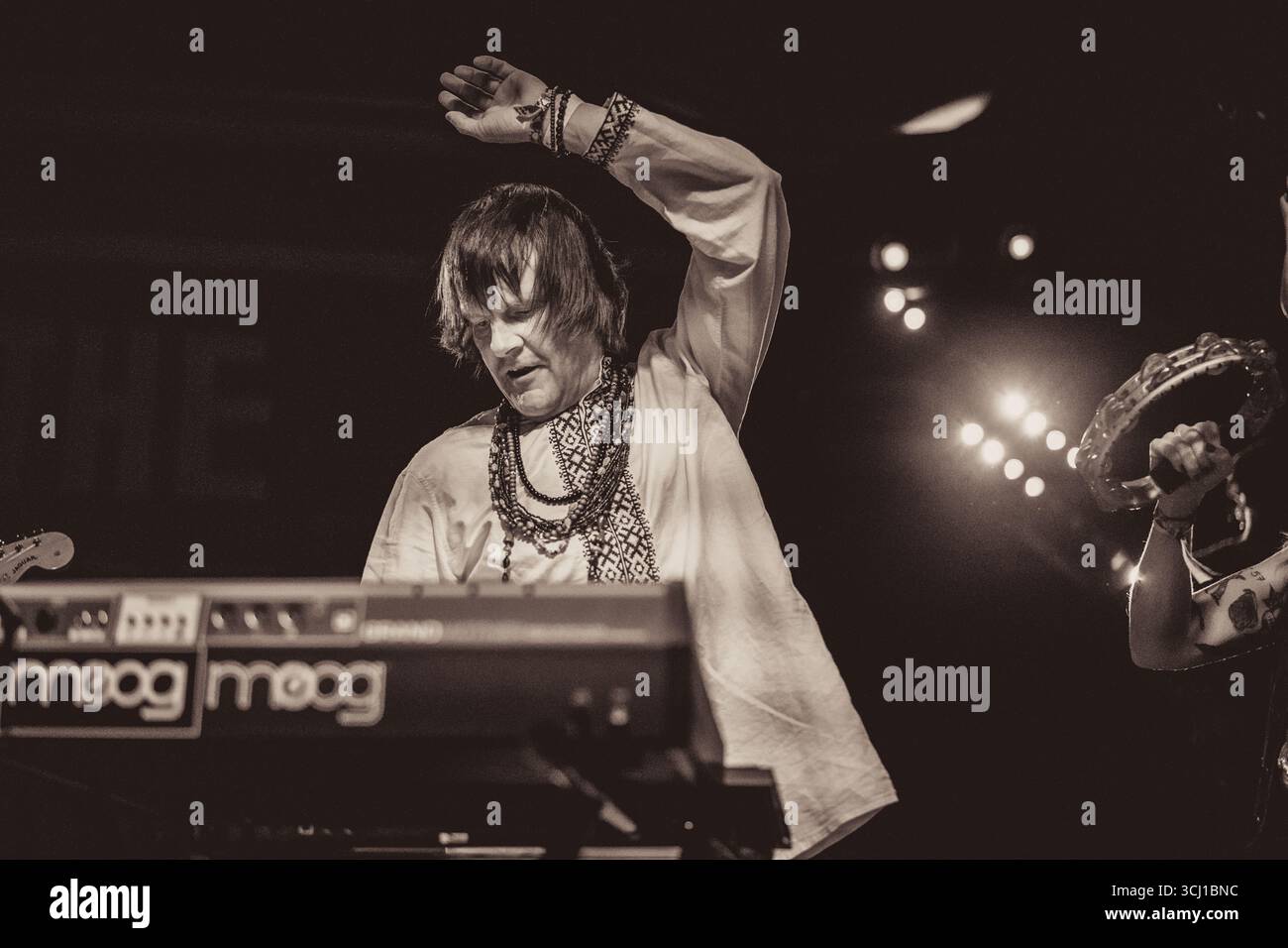 Band Helicon che si esibisce dal vivo al Bread Shed Manchester , come parte del Manchester Psych Fest 30.08.2025 del fotografo Adam Edwards Foto Stock