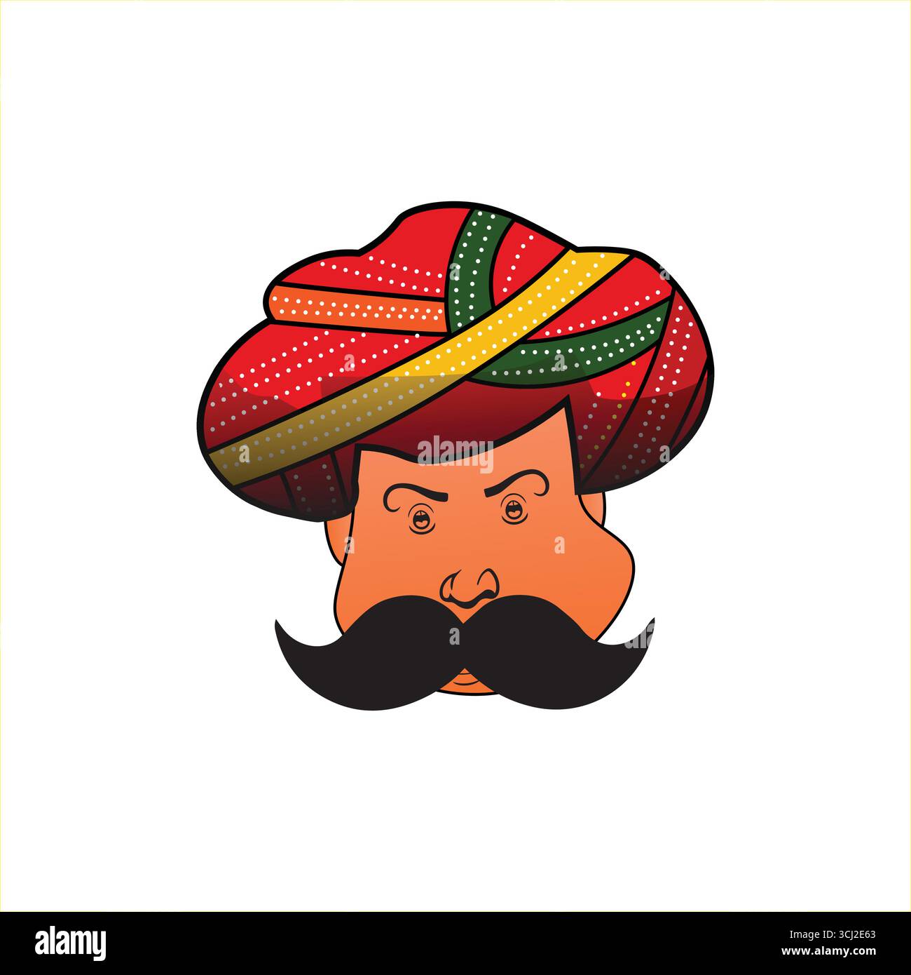 Rajasthani men indiano Rajasthani Marwadi carattere png , indiano stato Rajasthan Illustrazione Vettoriale