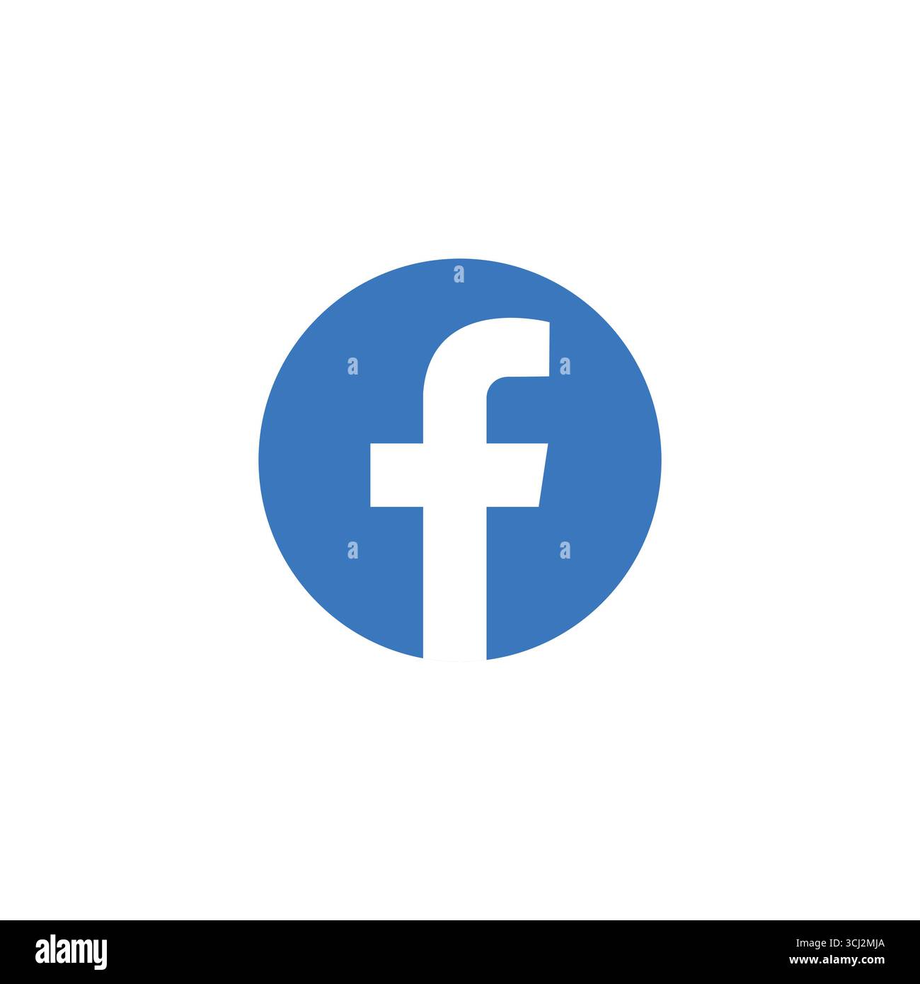 Logo vettoriale blu rotondo di Facebook Illustrazione Vettoriale