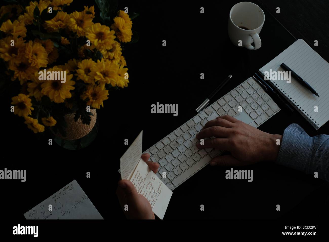 Scrivete la lettera Foto Stock