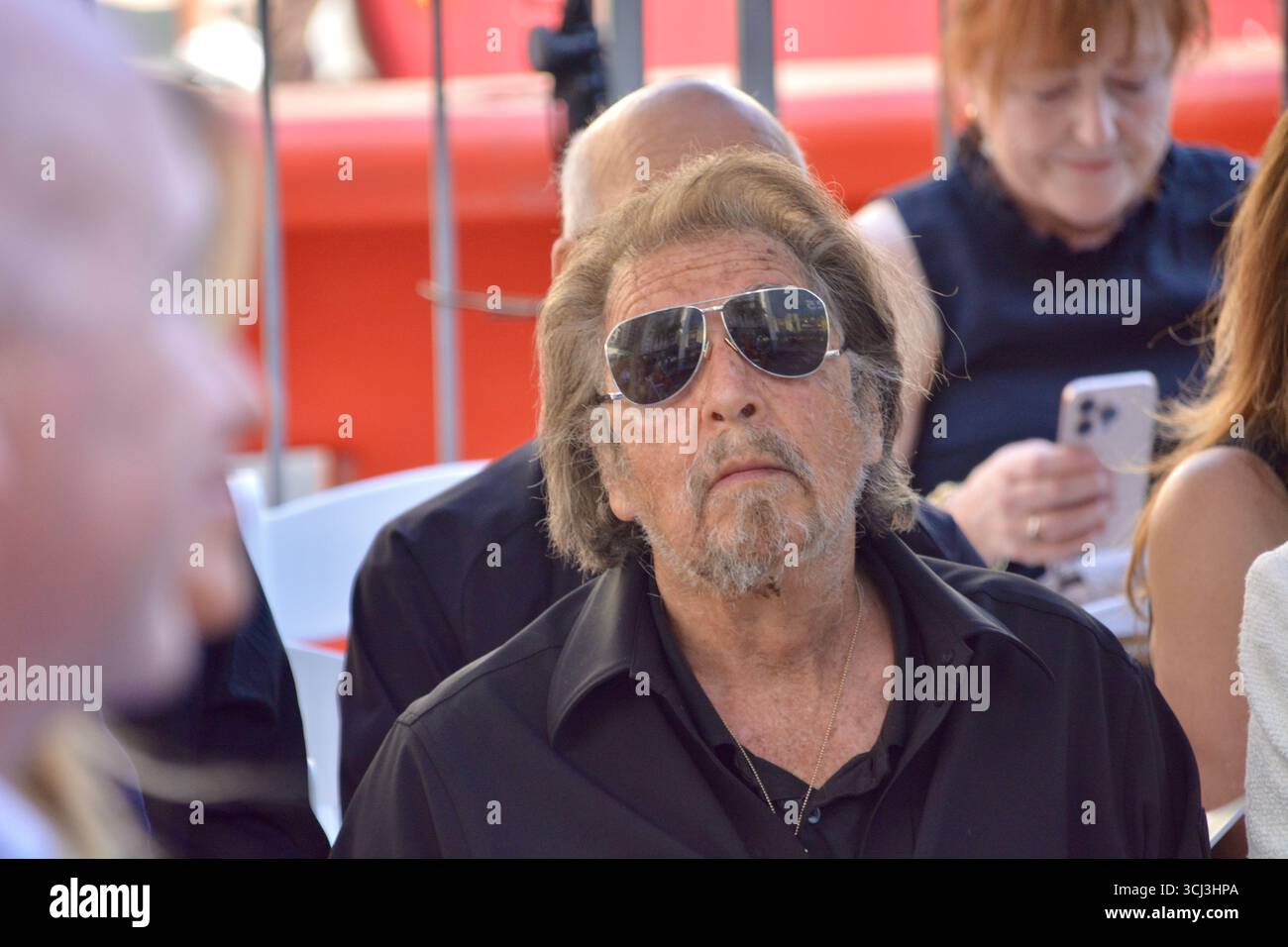Il leggendario attore al Pacino partecipa alla cerimonia della stella Hollywood Walk of Fame di Jessica Chastain sull'Hollywood Boulevard a Los Angeles, California, 4 settembre 2025. Foto Stock