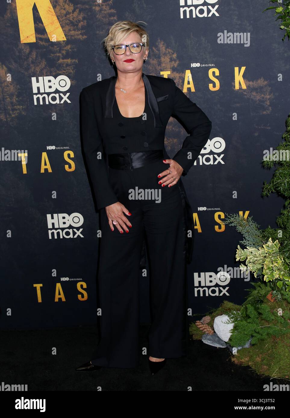 New York, Stati Uniti. 4 settembre 2025. Martha Plimpton partecipa alla prima "Task" di HBO a New York tenutasi al Perelman Performing Arts Center il 4 settembre 2025 a New York, NY © Steven Bergman/AFF-USA.COM Credit: AFF/Alamy Live News Foto Stock