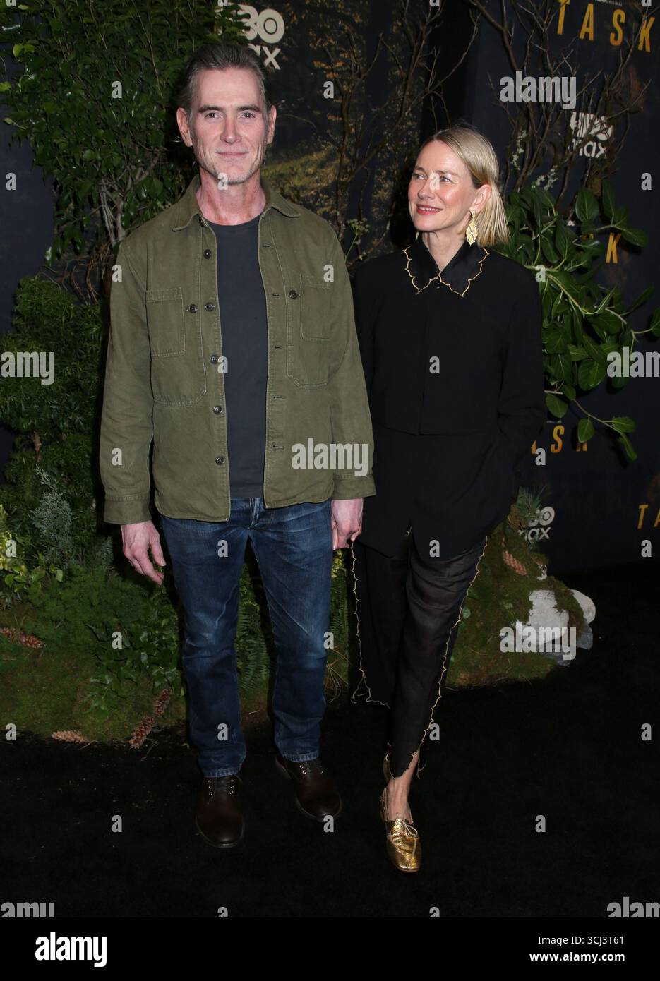 New York, Stati Uniti. 4 settembre 2025. Billy Crudup e Naomi Watts partecipano alla prima "Task" di HBO a New York tenutasi al Perelman Performing Arts Center il 4 settembre 2025 a New York, New York © Steven Bergman/AFF-USA.COM Credit: AFF/Alamy Live News Foto Stock