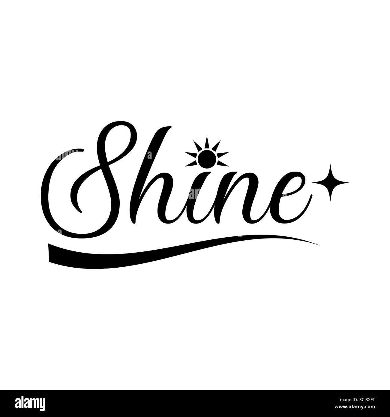 Grafica brillante, sole, simbolo delle stelle Illustrazione Vettoriale