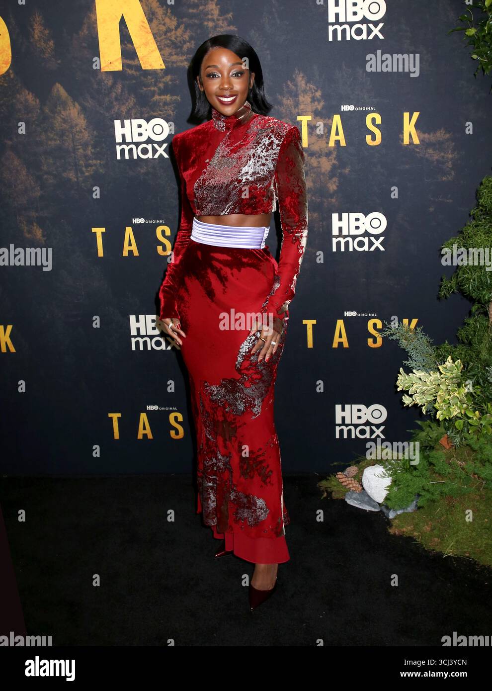 New York, Stati Uniti. 4 settembre 2025. Thuso Mbedu partecipa alla prima "Task" di HBO a New York tenutasi al Perelman Performing Arts Center il 4 settembre 2025 a New York, NY © Steven Bergman/AFF-USA.COM Credit: AFF/Alamy Live News Foto Stock